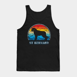 St Bernard Vintage Design Dog Tank Top